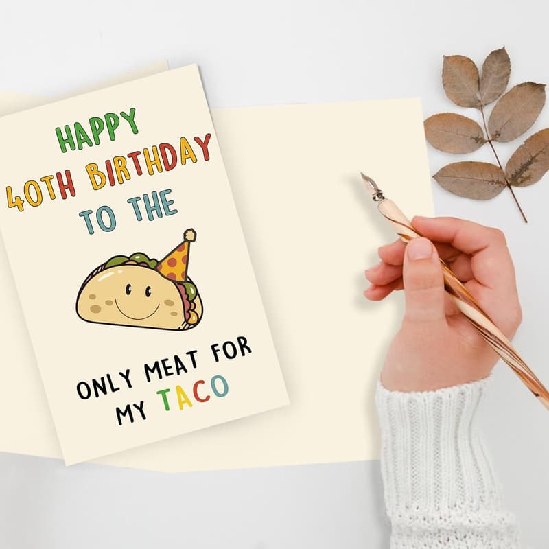Funny 40th Birthday Card for Him - Men’s Gift Ideas