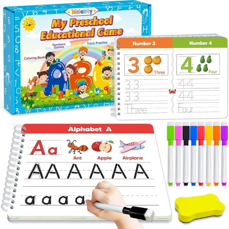 Montessori Handwriting Practice Workbook for Kids 3-5