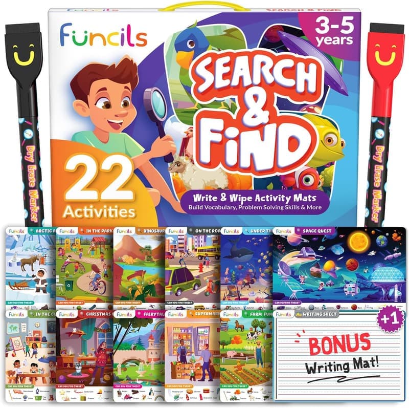 Preschool Learning Activity Book for Kids Age 3-6