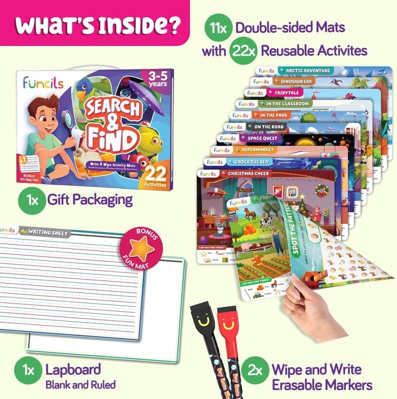 Preschool Learning Activity Book for Kids Age 3-6