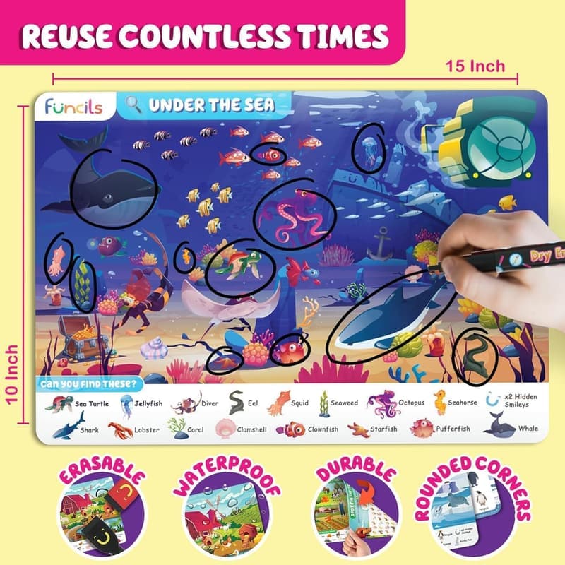 Preschool Learning Activity Book for Kids Age 3-6
