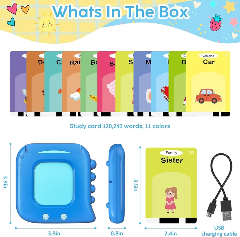 Educational Flash Cards for Kids - 240 Sight Words, Montessori