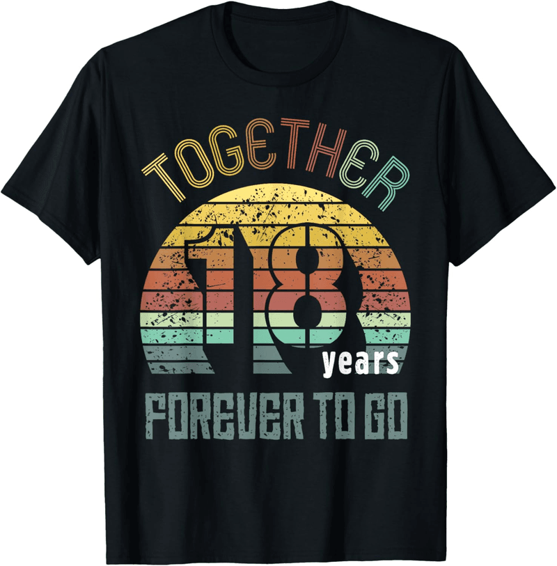 18th Anniversary Couples Matching T-Shirts
