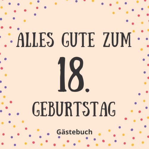 18th Birthday Guest Book for Family & Friends, 110 Pages