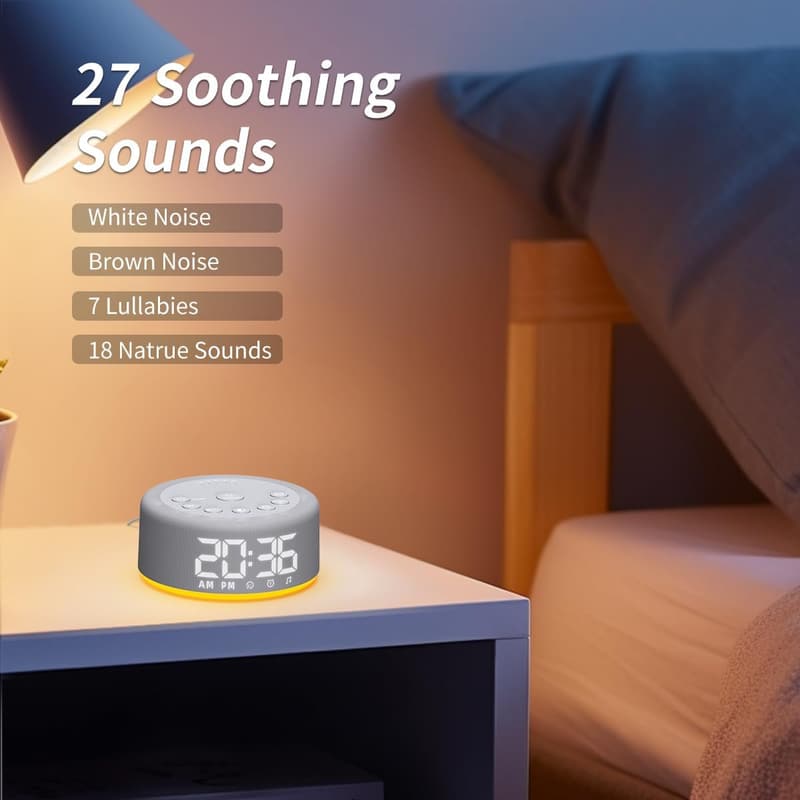 3-in-1 Sound Machine with Night Light & 27 Sounds for All Ages