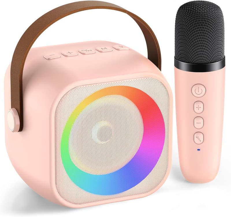 Portable Bluetooth Karaoke Machine with Microphone - Kids & Adults
