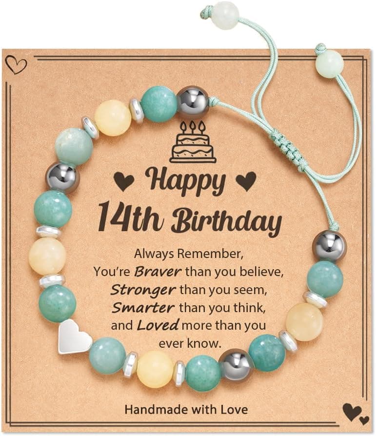 Meaningful Nature Stone Bracelet for Girls' Birthday