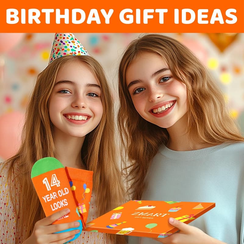 Birthday Socks for Teens Aged 13-19 - Perfect Gift Idea