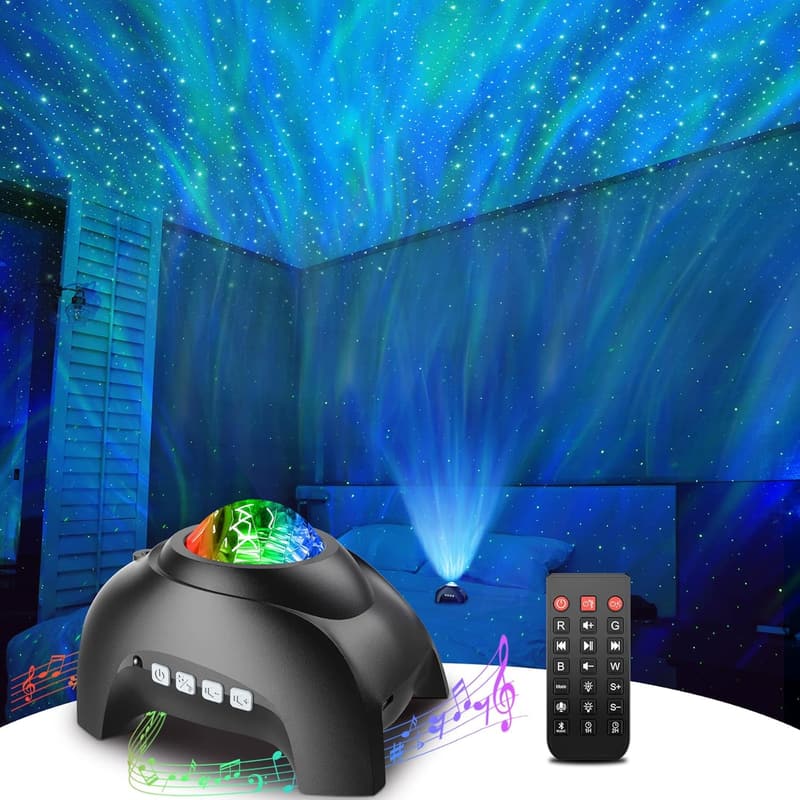 Galaxy Projector with Bluetooth Speaker & Remote - Room Decor