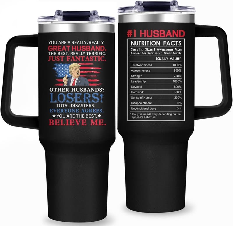 Valentine's Day 40oz Tumbler Gift for Husband
