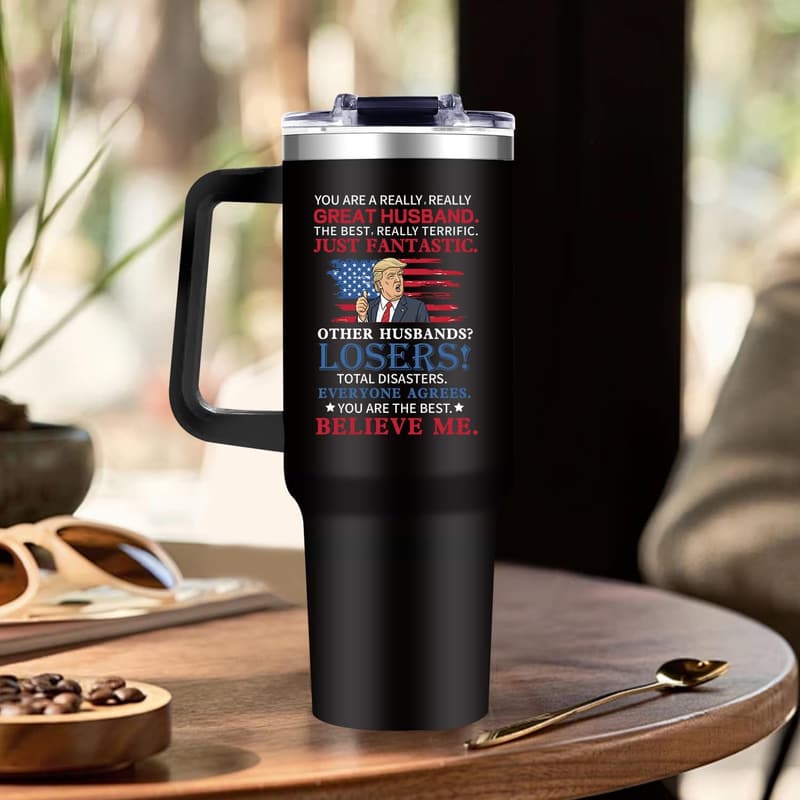 Valentine's Day 40oz Tumbler Gift for Husband