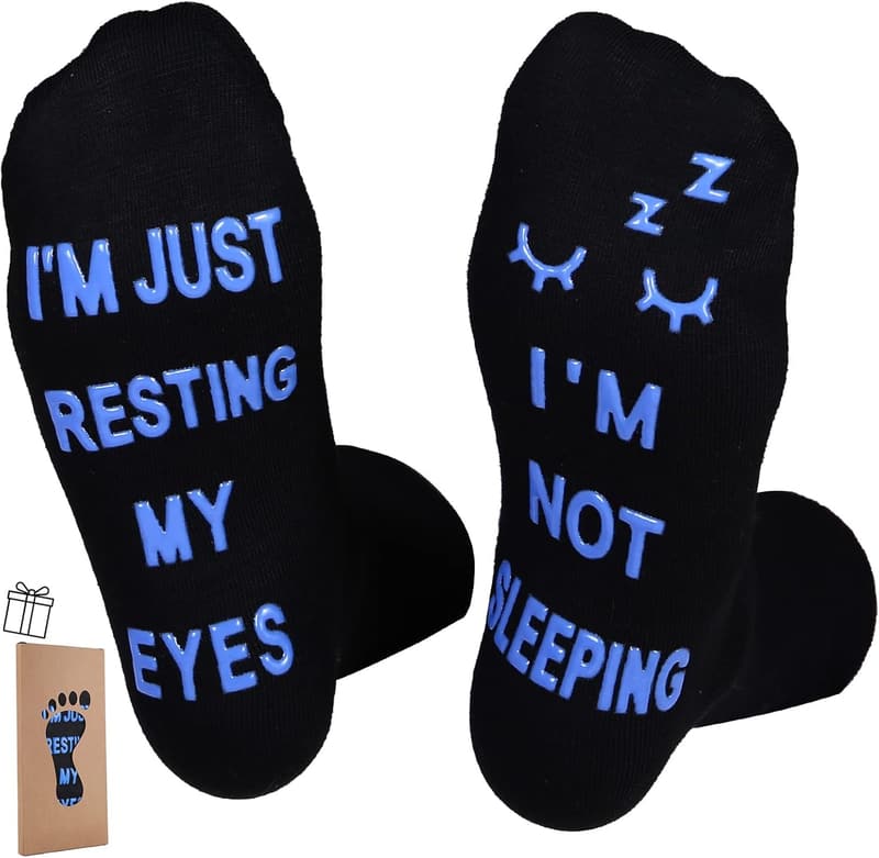 Funny Socks for Dad - Im Not Sleeping Birthday/Fathers Day Gift