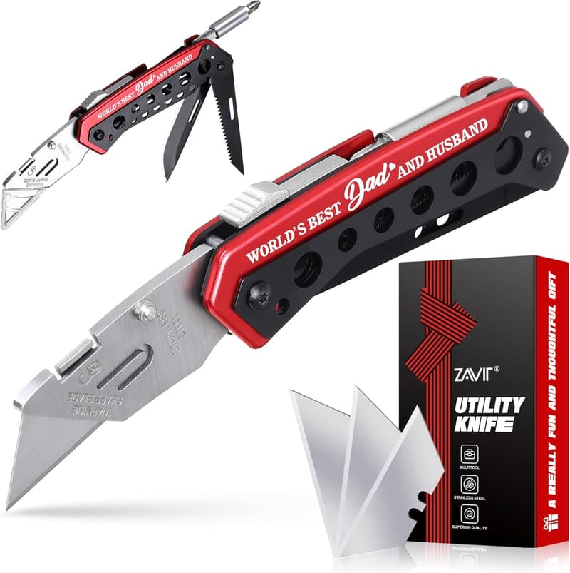 Father's Day 6-in-1 Utility Multitool Knife Gift