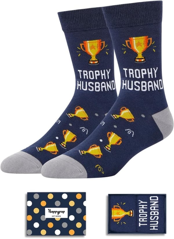 Funny Dad Golfing Guitar Socks - Great Gift for Men
