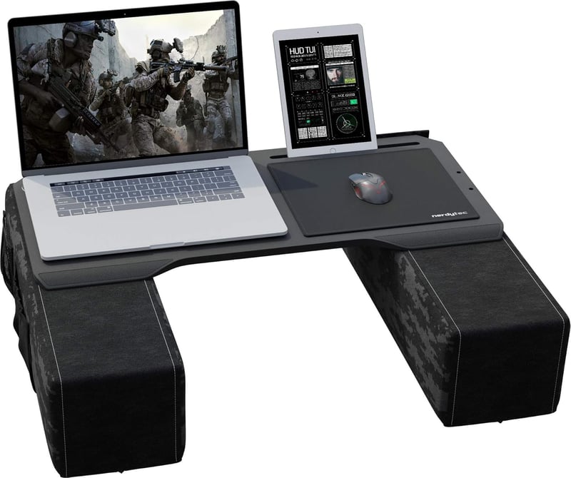 Premium Ergonomic Bamboo Lap Desk for Notebooks