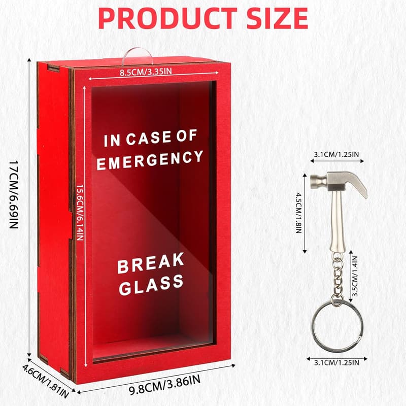 Personalized Emergency Idea Jar with Hammer - Fun Desk Decor