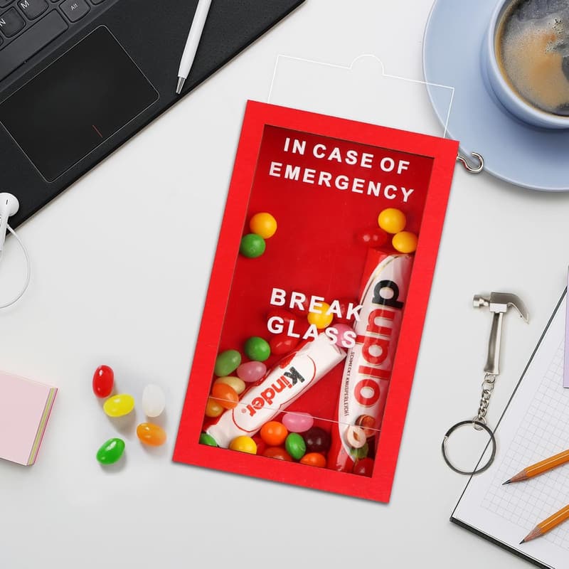Personalized Emergency Idea Jar with Hammer - Fun Desk Decor