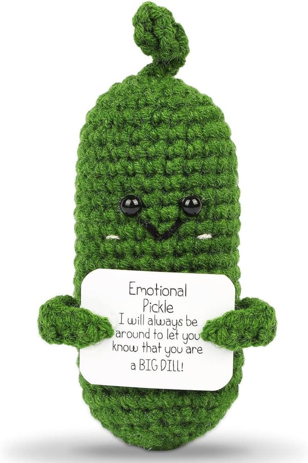 Cheer Up Gift: Mini Knitted Potato Doll with Card