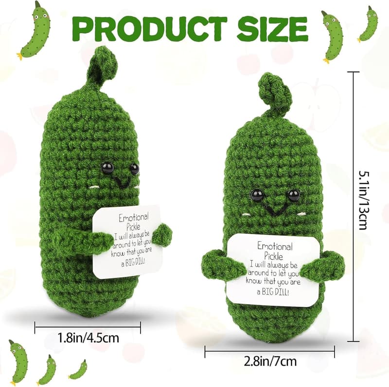 Cheer Up Gift: Mini Knitted Potato Doll with Card