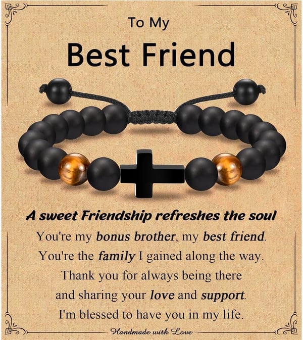 Easter Cross Bracelet Gift for Boys - Baptism & Communion