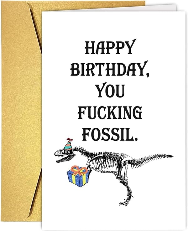 Funny Birthday Card for Him - Ideal Gift for Men