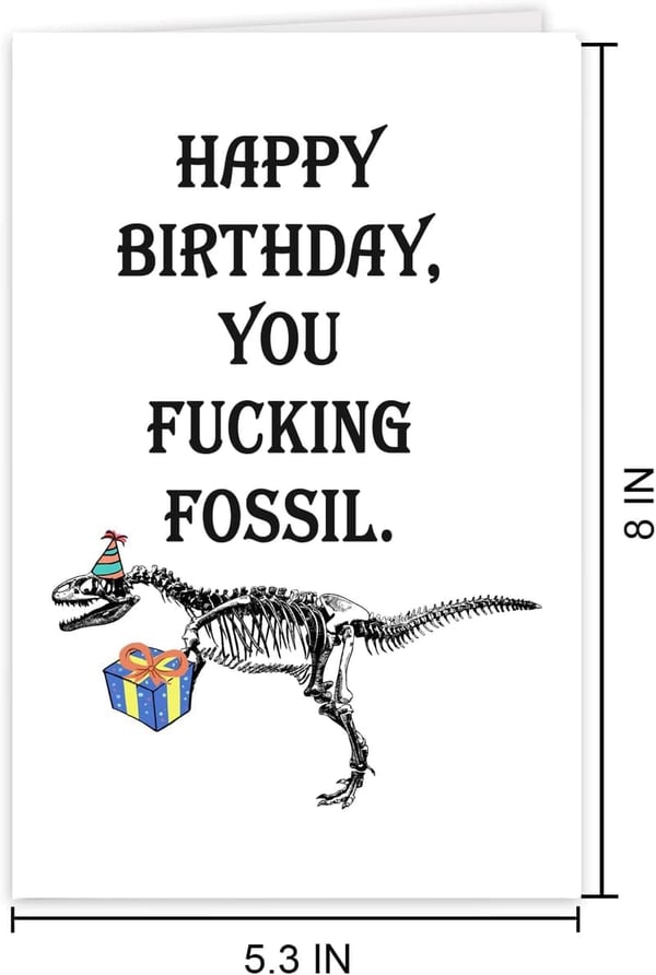 Funny Birthday Card for Him - Ideal Gift for Men