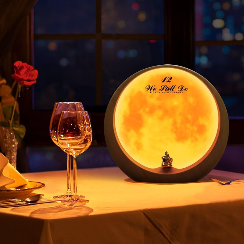Red Moon DIY Ambient Light Art Décor for Anniversary Gifts
