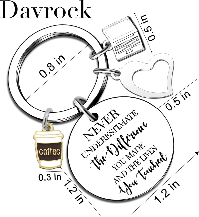Administrative Professional Day Coffee Keychain for Women