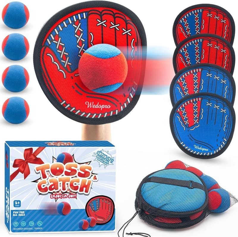 Kids Baseball Toss & Catch Ball Set - Outdoor Family Fun