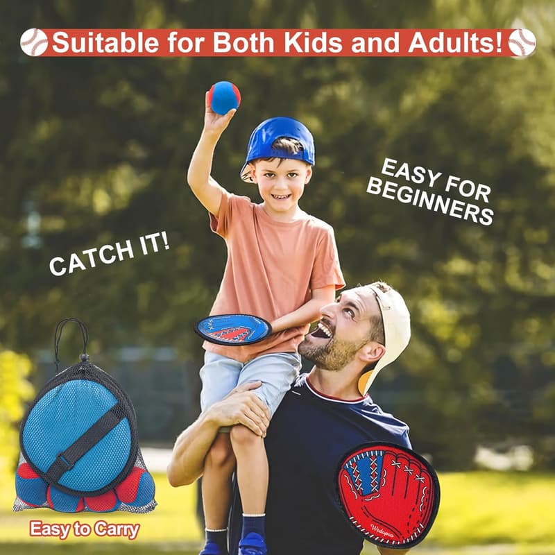 Kids Baseball Toss & Catch Ball Set - Outdoor Family Fun