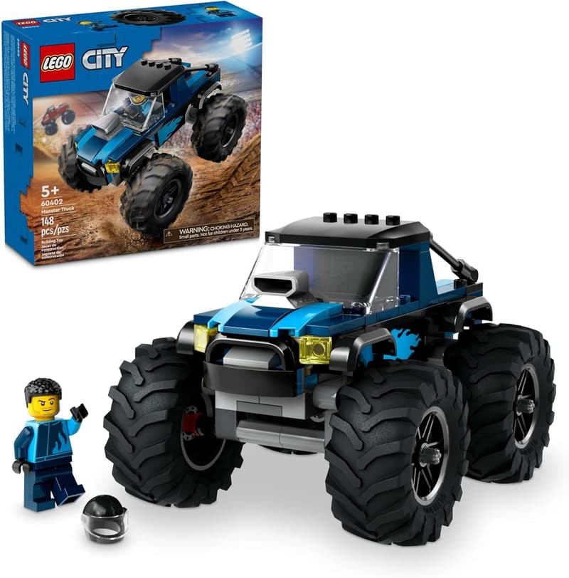 LEGO City Blue Monster Truck Playset with Minifigure - Ages 5+