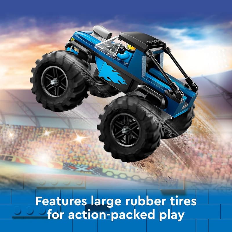 LEGO City Blue Monster Truck Playset with Minifigure - Ages 5+