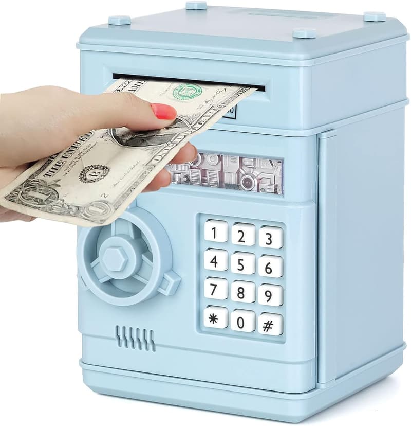 Kids Electronic Piggy Bank ATM Money Saving Box Toy