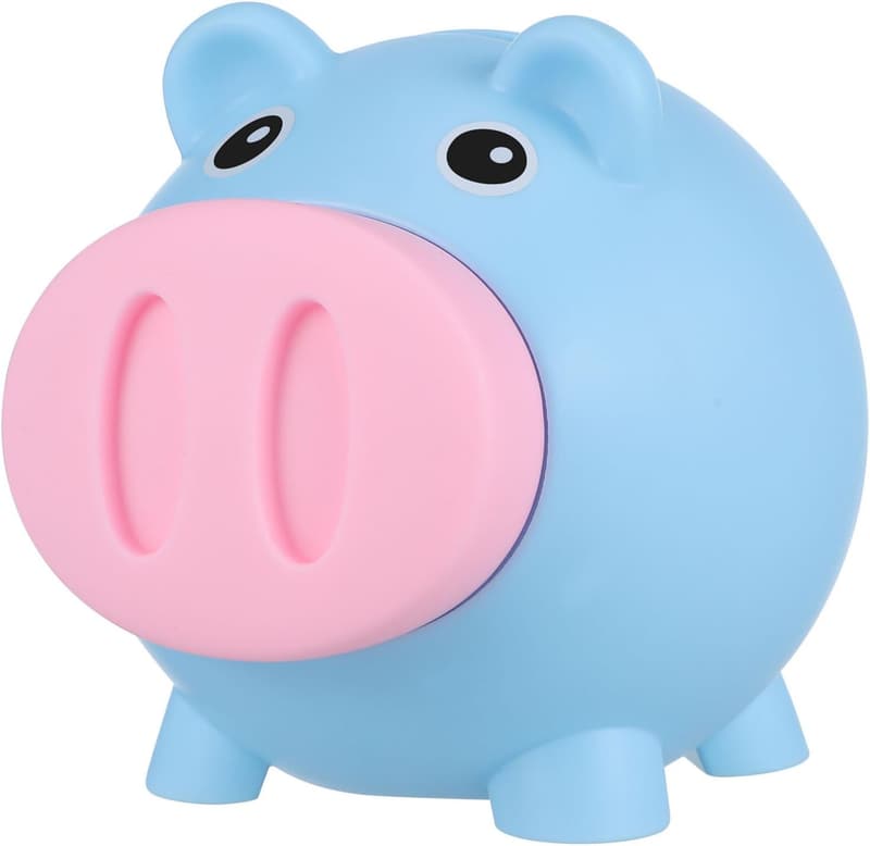 Cute Piggy Bank for Kids – Unbreakable Plastic Coin Saver