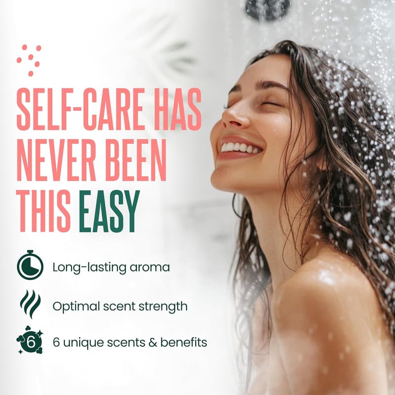 Stress Relief Shower Steamers – Aromatherapy Tablets for Self-Care