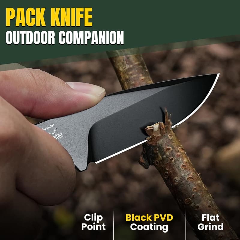 Kizer Muskrat D2 Fixed Blade Knife with G10 Handle