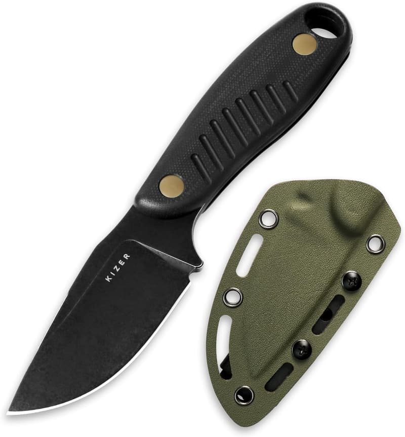Kizer Hare EDC Fixed Blade Knife, 3.14
