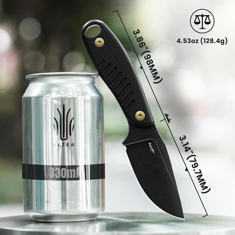 Kizer Hare EDC Fixed Blade Knife, 3.14