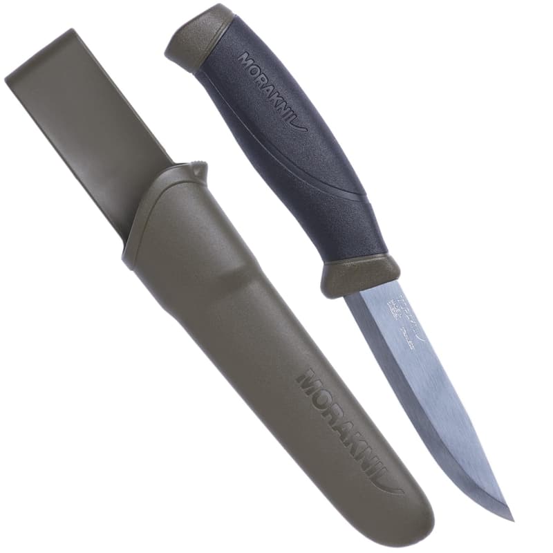 Morakniv Companion Outdoor Knife - 4.1-Inch Stainless Steel, Green