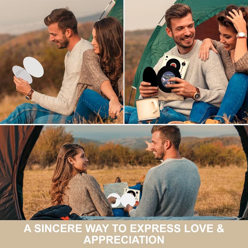 Romantic Anniversary Card for Couples with Gold Foil Design