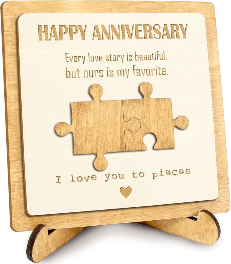 Valentine's Day Desk Plaque Gift for Couples