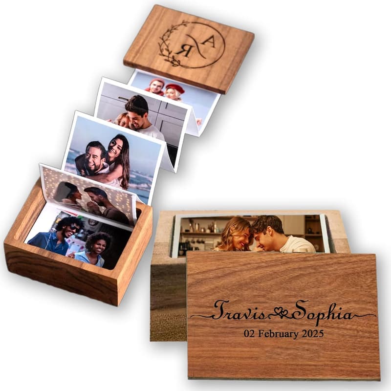 Anniversary Custom Pull Out Photo Album for Couples
