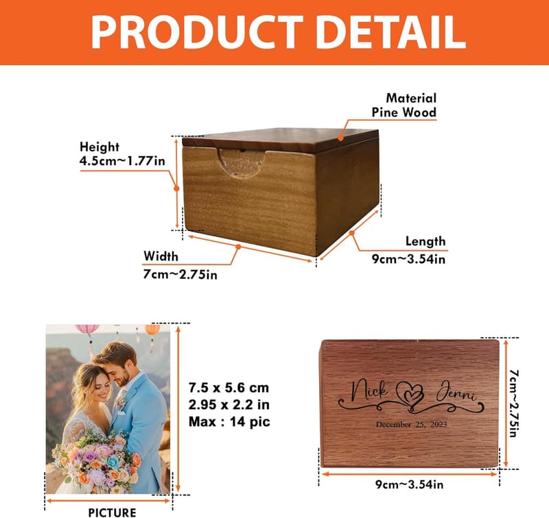 Anniversary Custom Pull Out Photo Album for Couples