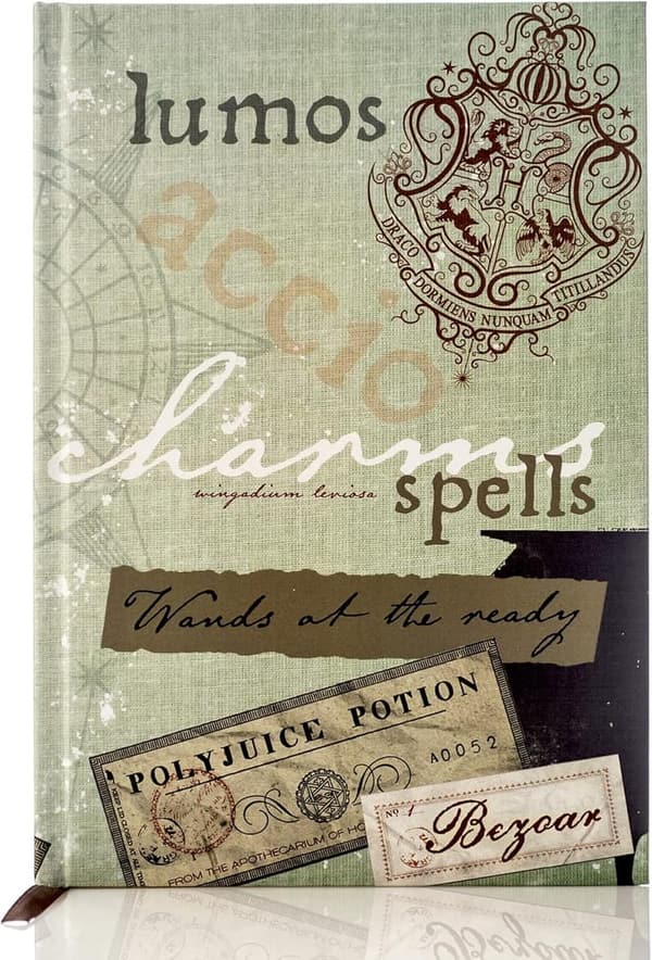 Harry Potter Spells Journal - 200 Pages, Lay-Flat, Ribbon Bookmark