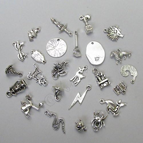 Antiqued Silver Plated Harry Potter Charms – 25PCs DIY Jewelry Set