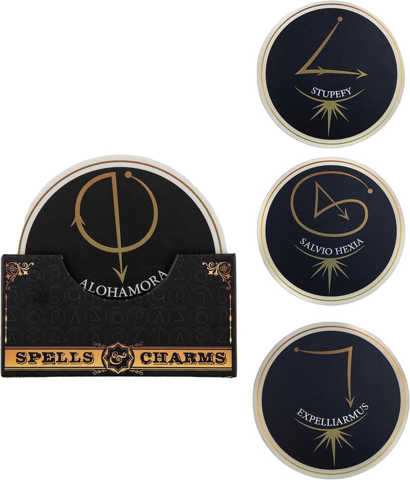 Harry Potter Spells & Charms Coaster Set - Official Licensed