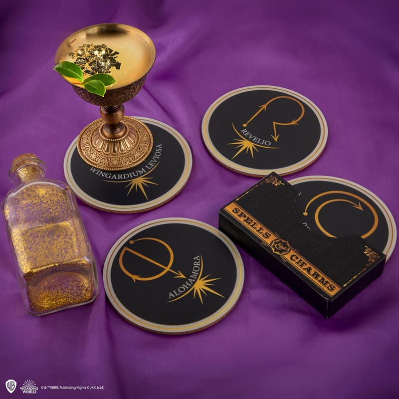 Harry Potter Spells & Charms Coaster Set - Official Licensed