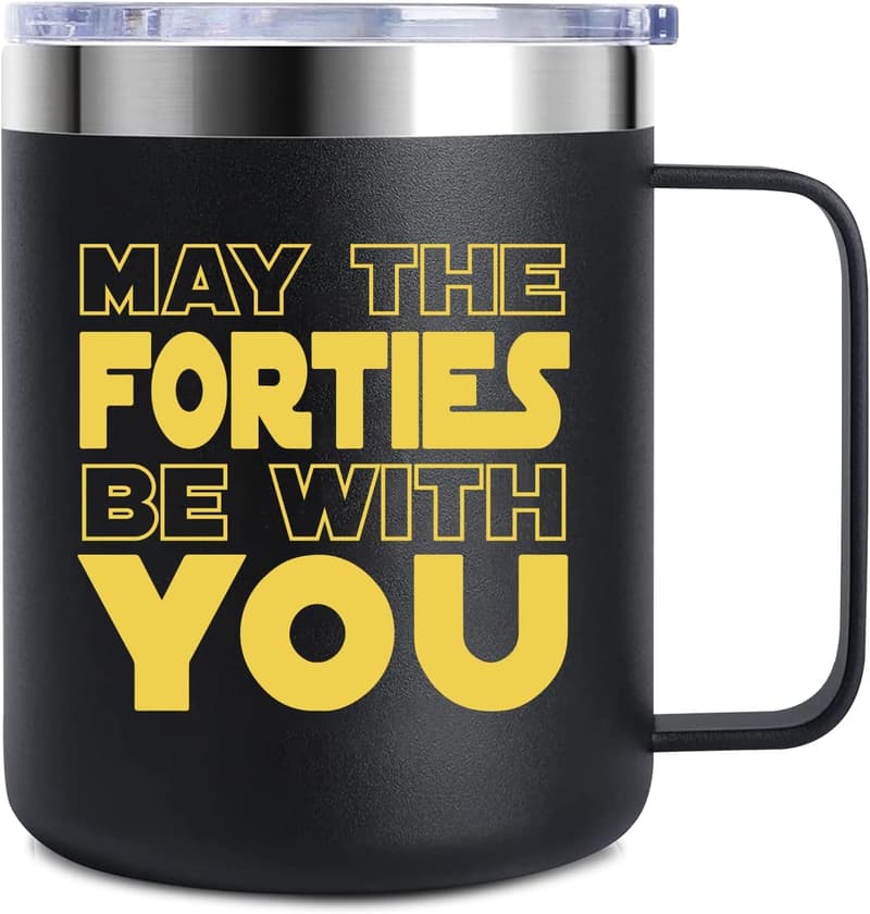 Funny 40th Birthday Mug for Men and Women - 12 oz Gift