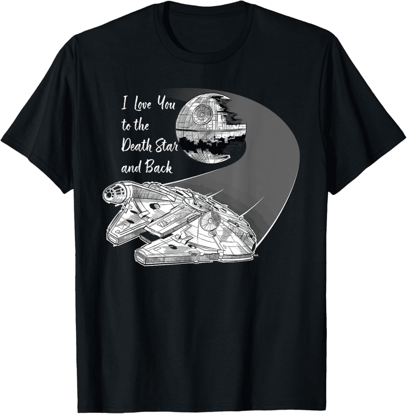 Valentine's Day Star Wars Millennium Falcon Wedding T-Shirt