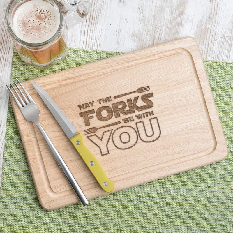 Star Wars Engraved Wooden Chopping Board - Funny Kitchen Gift